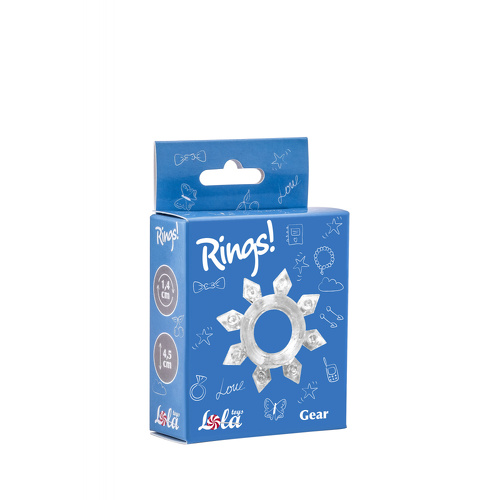 Эрекционное кольцо Rings Gear white Lola Toys 0112-20lola купить в секс-шопе Сочи