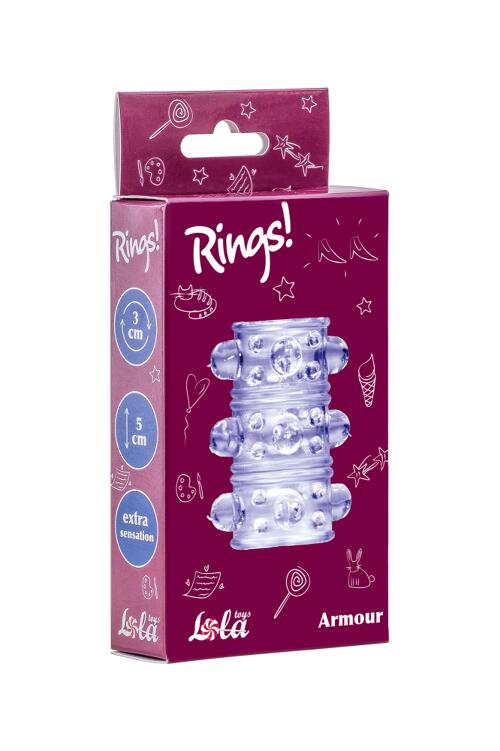 Насадка на пенис Rings Armour purple  0115-12lola купить в секс-шопе Сочи