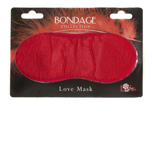МАСКА НА ГЛАЗА BONDAGE КРАСНАЯ  1030-02lola купить в секс-шопе Сочи