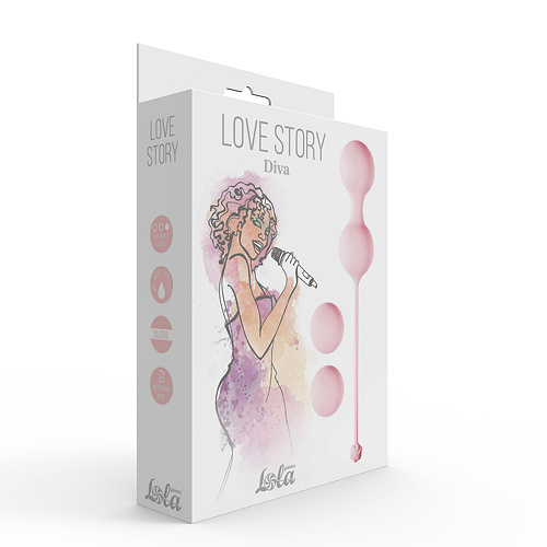 Набор вагинальных шариков Love Story Diva Tea Rose  3012-01lola купить в секс-шопе Сочи