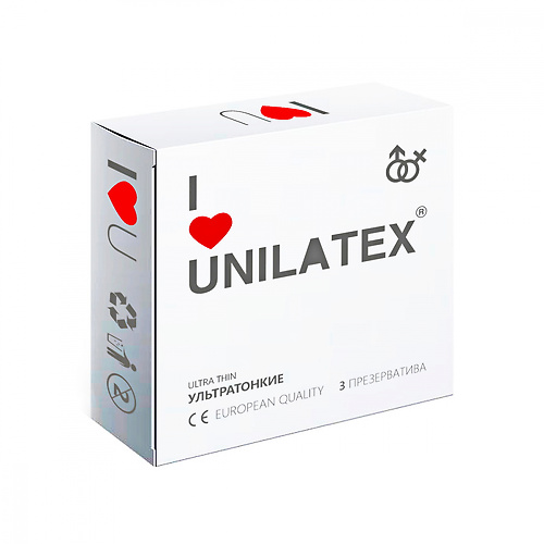 Презервативы Unilatex Ultrathin 3шт  3012un купить в секс-шопе Сочи