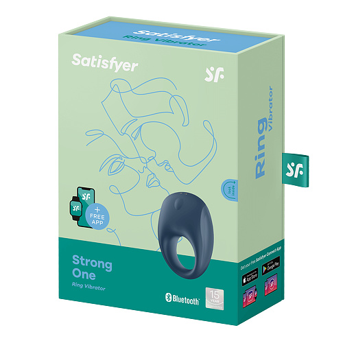 Эрекционное кольцо Satisfyer Strong One с возможностью управления через приложение Satisfyer 4001968 купить в секс-шопе Сочи