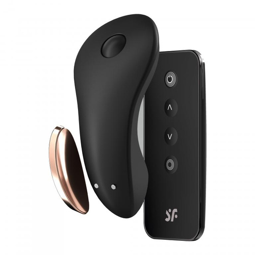 Бесшумный вибромассажер в трусики Little Secret  4003344blk купить в секс-шопе Сочи