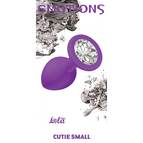 Анальная пробка Emotions Cutie Small Purple clear crystal Lola Toys 4011-04lola купить в секс-шопе Сочи