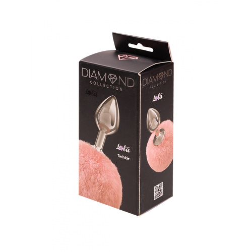 Анальная Пробка с Хвостом Diamond Twinkle Pink Lola Toys 4018-02lola купить в секс-шопе Сочи