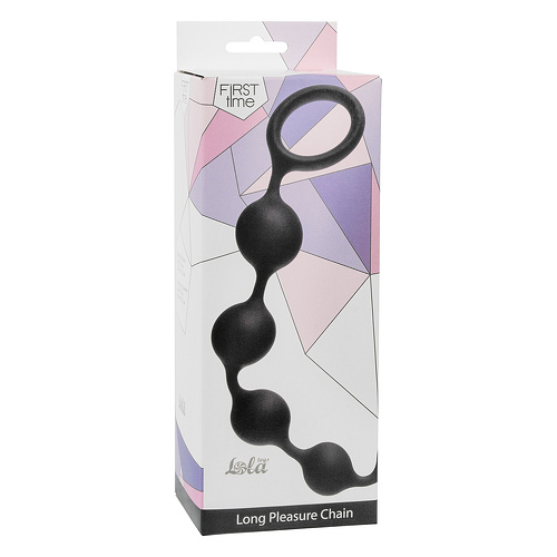 Анальная цепочка Long Pleasure Chain Black Lola Toys 4103-03lola купить в секс-шопе Сочи