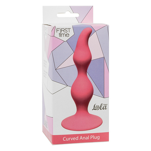 Анальная пробка Curved Anal Plug Pink Lola Toys 4105-01lola купить в секс-шопе Сочи