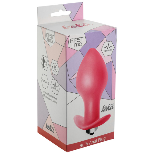 Анальная пробка с вибрацией Bulb Anal Plug Pink (Батарейки ААА) Lola Toys 5006-01lola купить в секс-шопе Сочи