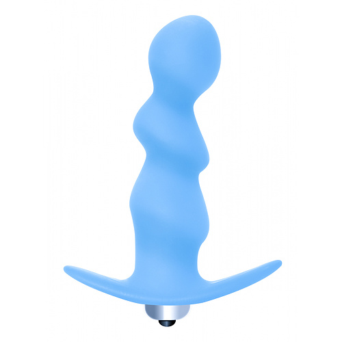 Анальная пробка с вибрацией Spiral Anal Plug Blue (Батарейки ААА) Lola Toys 5008-02lola купить в секс-шопе Сочи