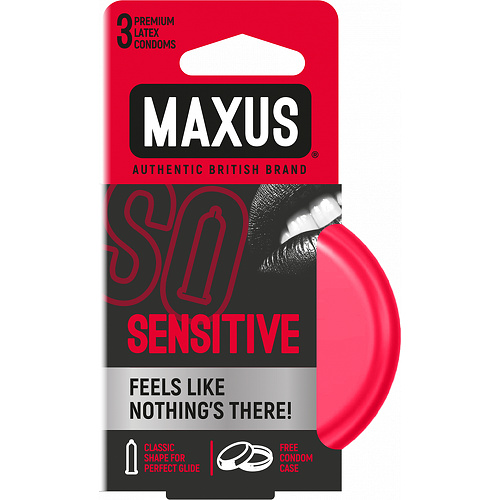Презервативы Ультратонкие MAXUS Sensitive №3 ж к  5939mx купить в секс-шопе Сочи