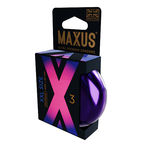 Презервативы гладкие увеличенные MAXUS XXL X-Edition №3  6786mx купить в секс-шопе Сочи