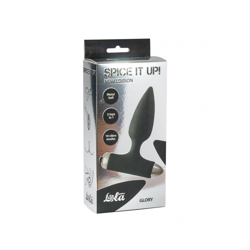 Анальная пробка с вибрацией Spice it up New Edition Glory Black Lola Toys 8015-01lola купить в секс-шопе Сочи