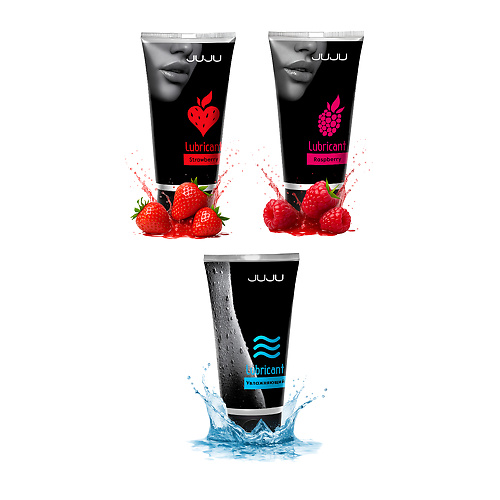 Сет лубрикантов JUJU  увлажняющий, клубника, малина, 3х50ml JUJU 806juju купить в секс-шопе Сочи