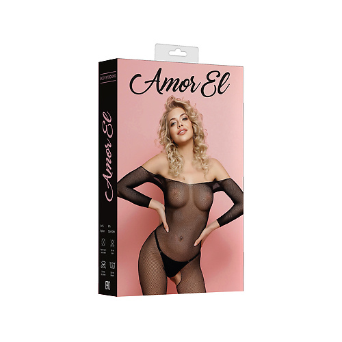 Кетсьюит (боди-комбинезон) Classic S L Amor El ame021blk купить в секс-шопе Сочи