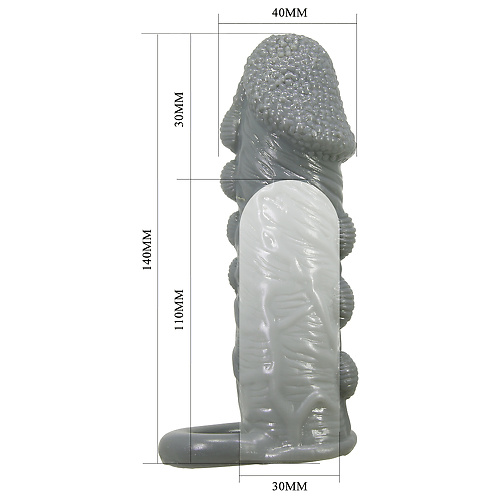 Насадка на пенис с ярким рельефом Pretty Love  bl-016012-2 купить в секс-шопе Сочи