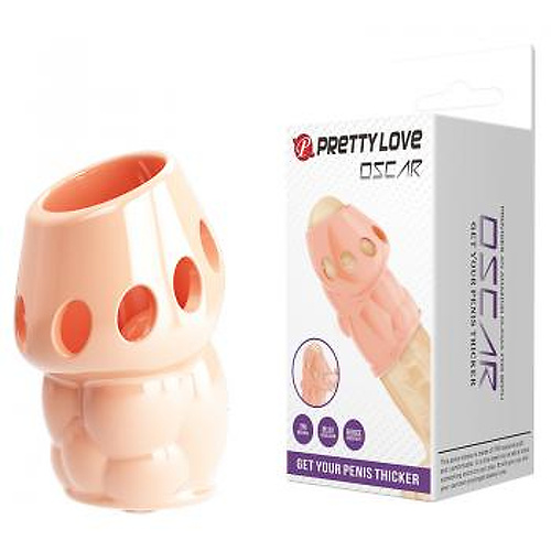 Рельефная насадка с открытой головкой Pretty Love Oscar  bl-026247 купить в секс-шопе Сочи