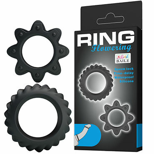 Baile Baile Ring Flowering, черный Baile bl210154 купить в секс-шопе Сочи