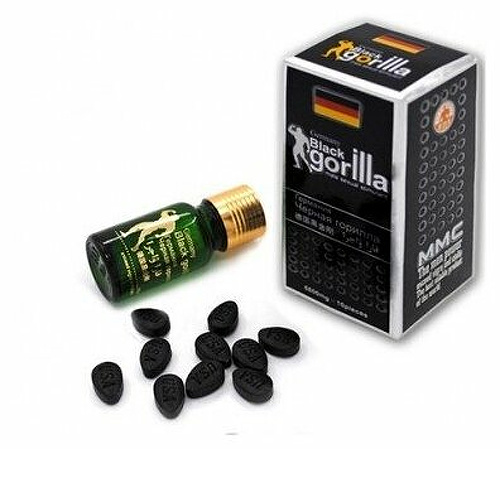 Germany Black Gorilla, Черная горилла, 10 таблеток таблетки для потенции, возбуждающее средство, возбудитель для мужчин  gorilla купить в секс-шопе Сочи