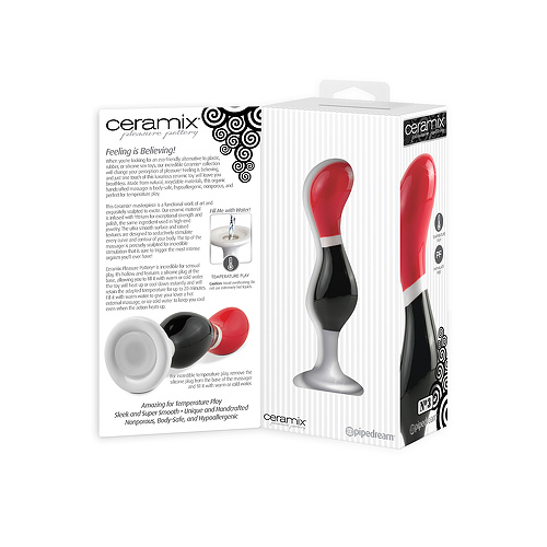 Анальный стимулятор CERAMIX NO 3 керамическая черно-красный  pd4903-00 купить в секс-шопе Сочи