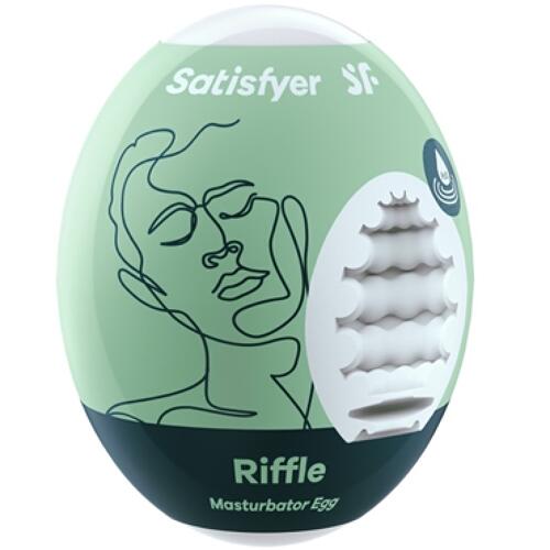 Satisfyer Masturbator Egg Riffle  s59618 купить в секс-шопе Сочи