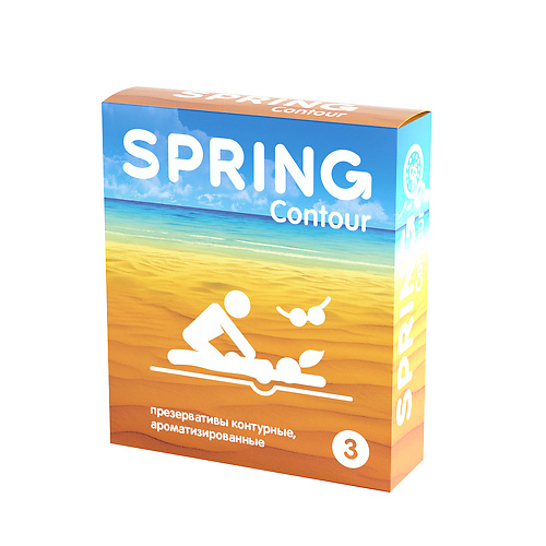 Презервативы SPRING™ Contour, 3 шт. уп. (контурные)  spcontour3 купить в секс-шопе Сочи