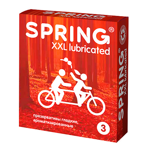 Презервативы SPRING, 3 шт. уп. (увеличенный объем смазки)  spxxl3 купить в секс-шопе Сочи