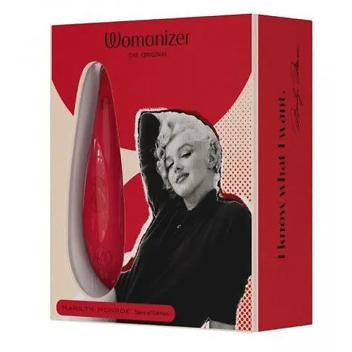 Бесконтактный клиторальный стимулятор WOMANIZER CLASSIC 2 MARILYN MONROE, красный  wommmred купить в секс-шопе Сочи